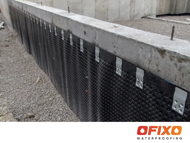 Foundation waterproofing in Dubai - waterproof membranes on slabs, footings, basement walls by Ofixo