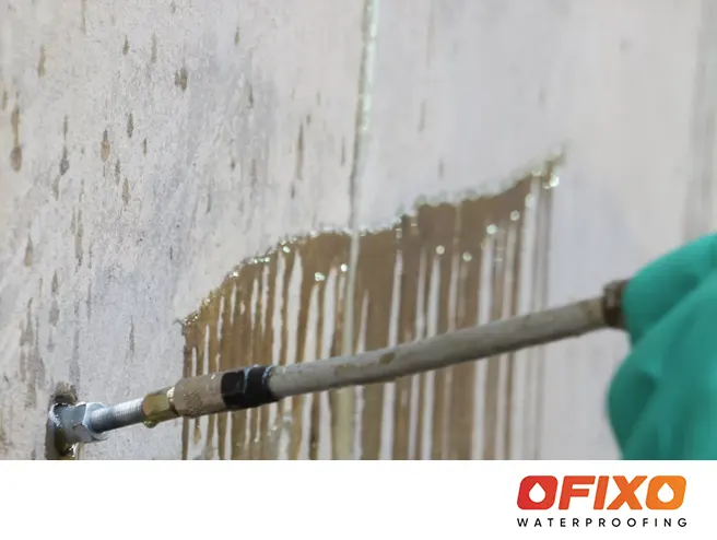 PU injection in Dubai - polyurethane resin crack repair and leak sealing by Ofixo